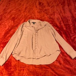 Blush pink button blouse